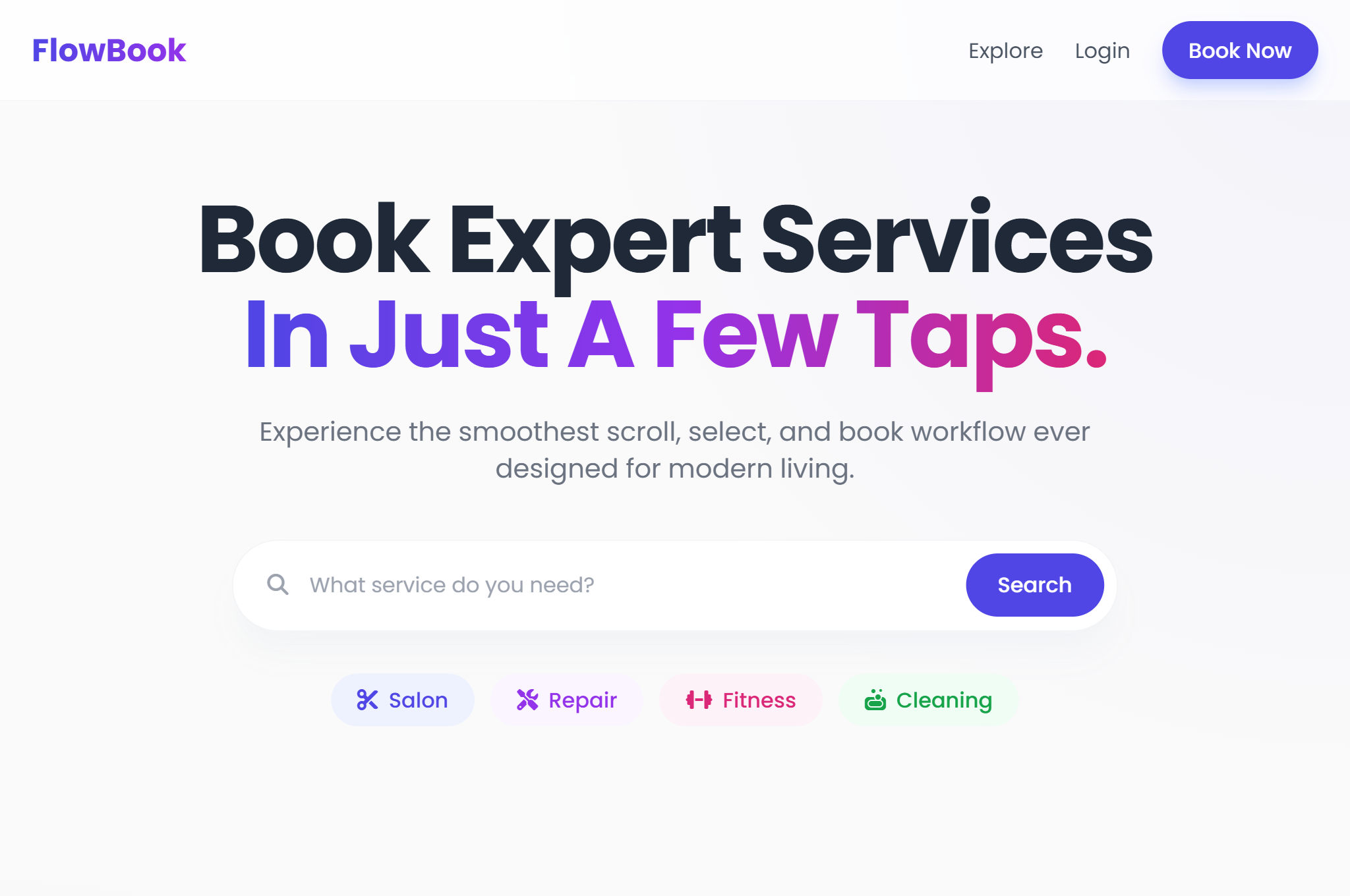 FlowBook – Multi-Niche Booking Application